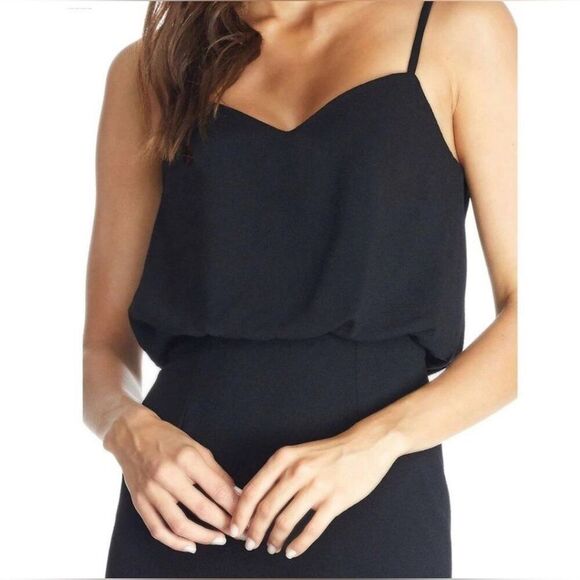 REVOLVE Dress the Population Alondra Blouson Sheath Dress Black LBD XXL - Picture 2 of 12